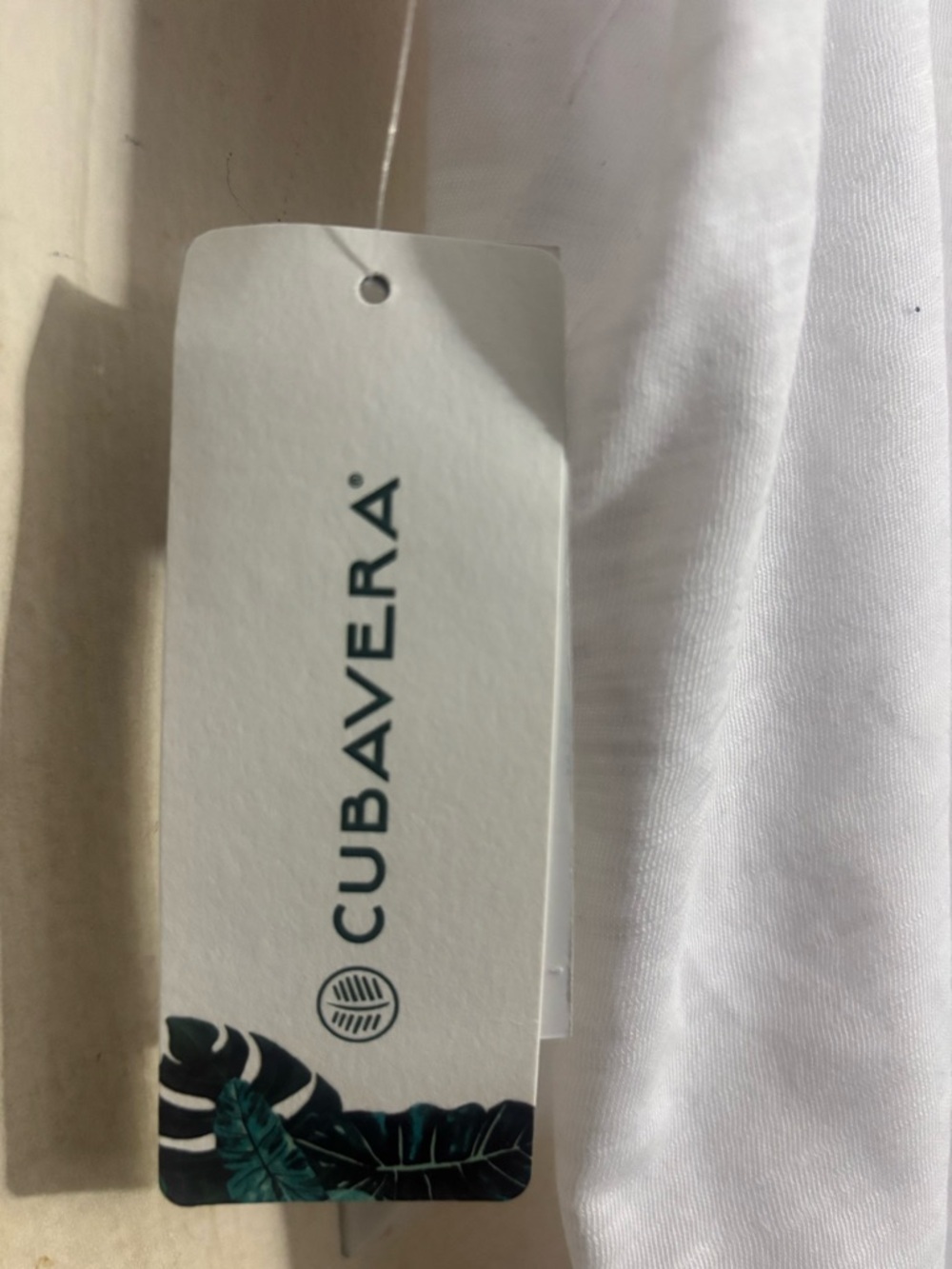 Cubavera Men’s White Henley Short Sleeve Shirt Size XL - Picture 4 of 10